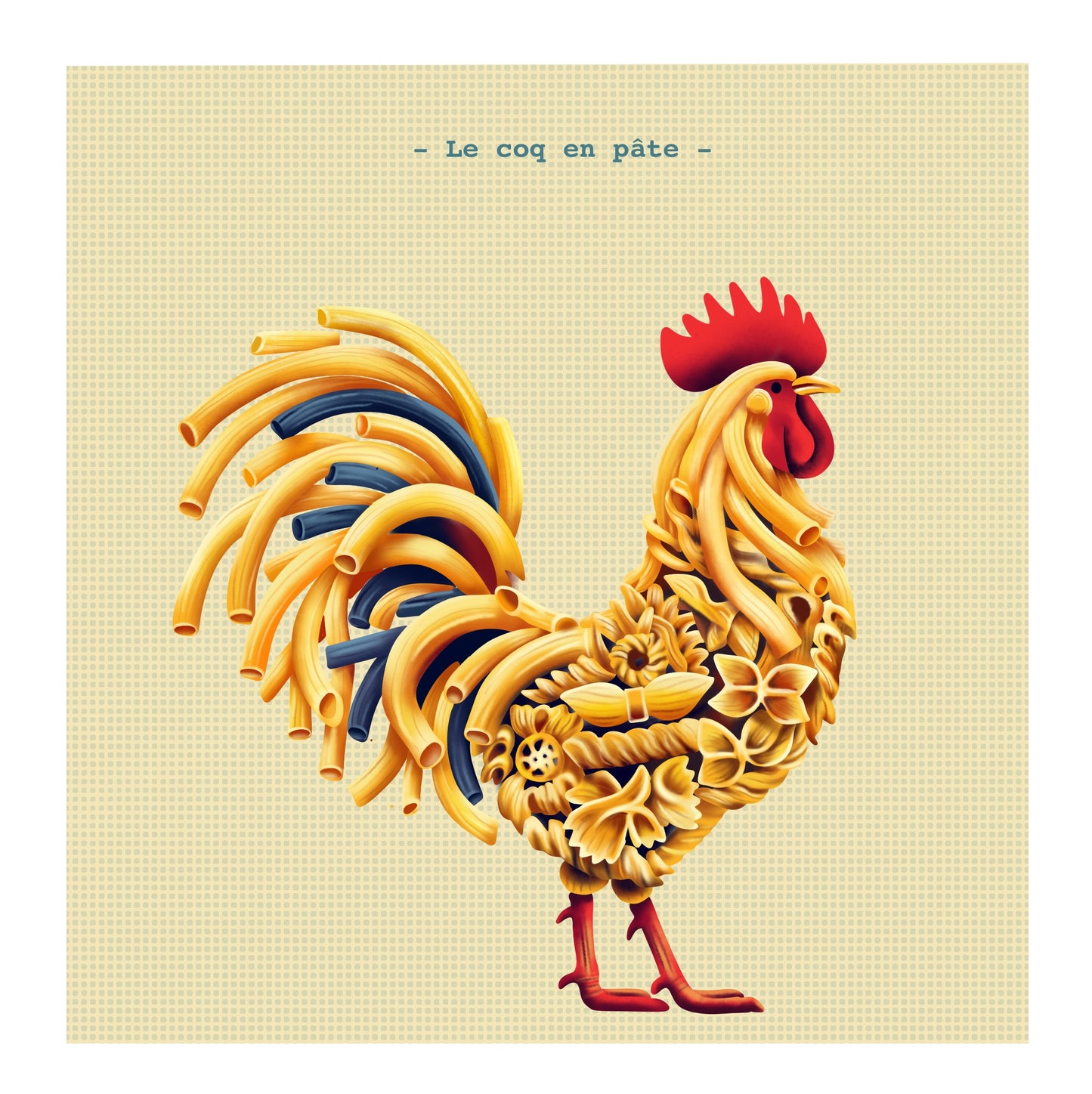 Le coq en pâte