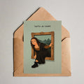 Carte postale Sortir du cadre avec son enveloppe kraft — Johanna Clavien